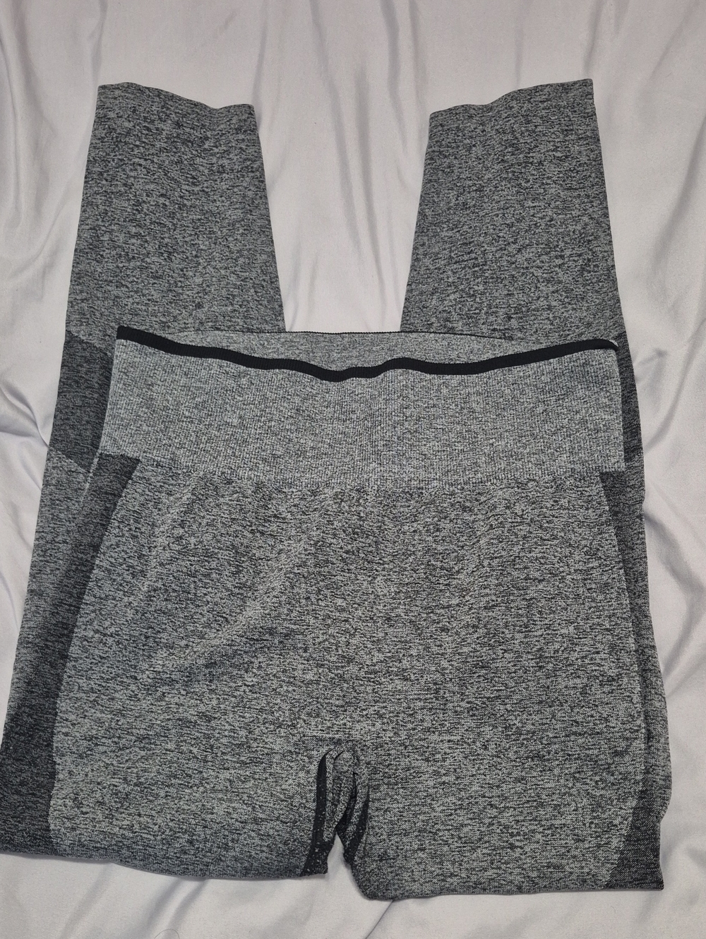 PINK Victoria's Secret Heathered Gray Seamless Leggings Large